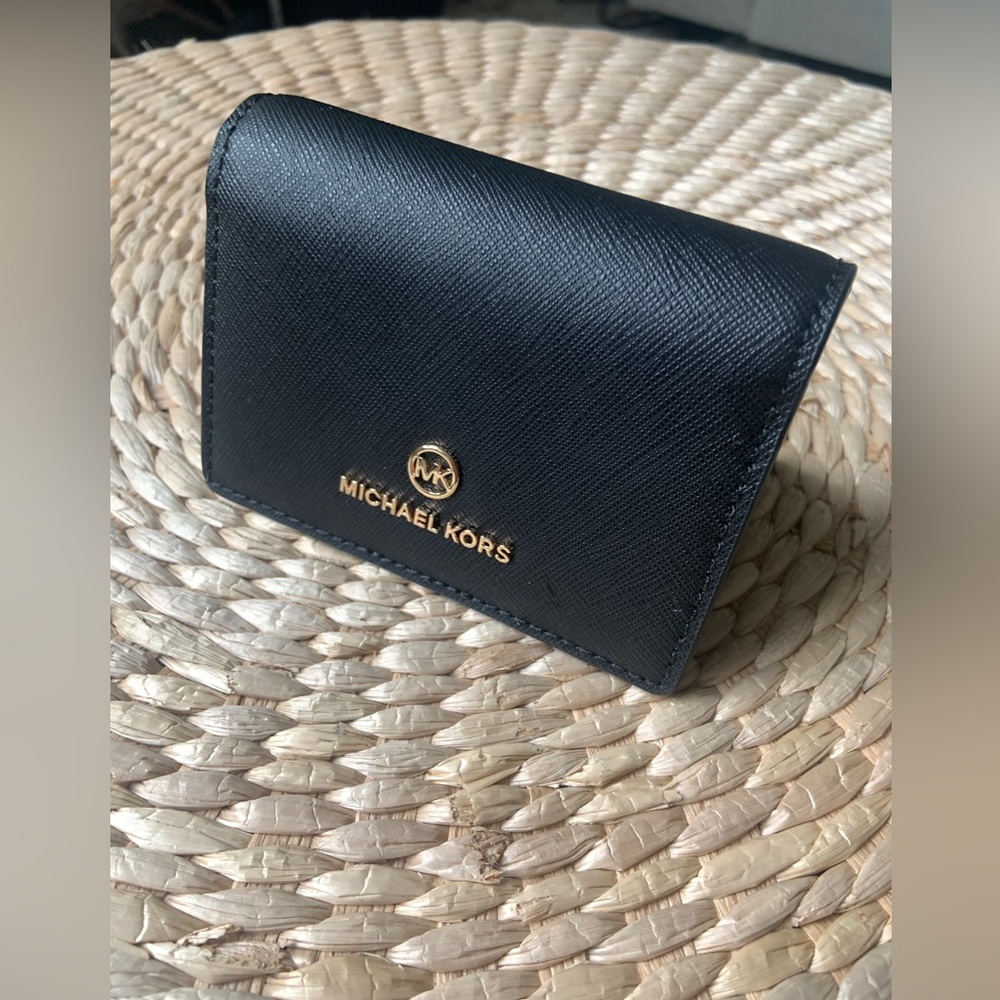 Michael Kors black leather Card Wallet - brand new